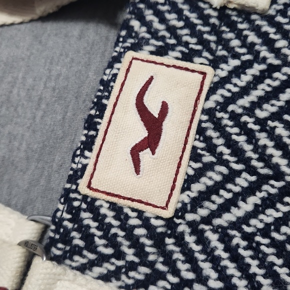 Y2K Hollister Woven Wool Tote Shoulder Travel Purse Summer Shopping Beach Bag - Picture 3 of 14